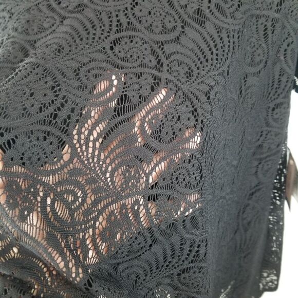 NWT. NINE WEST BLACK LACEY DRESS. SIZE 12 - Picture 9 of 16
